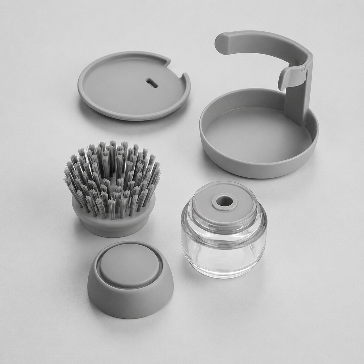 ScrubFlow — El cepillo que dispensa jabón mientras limpias.