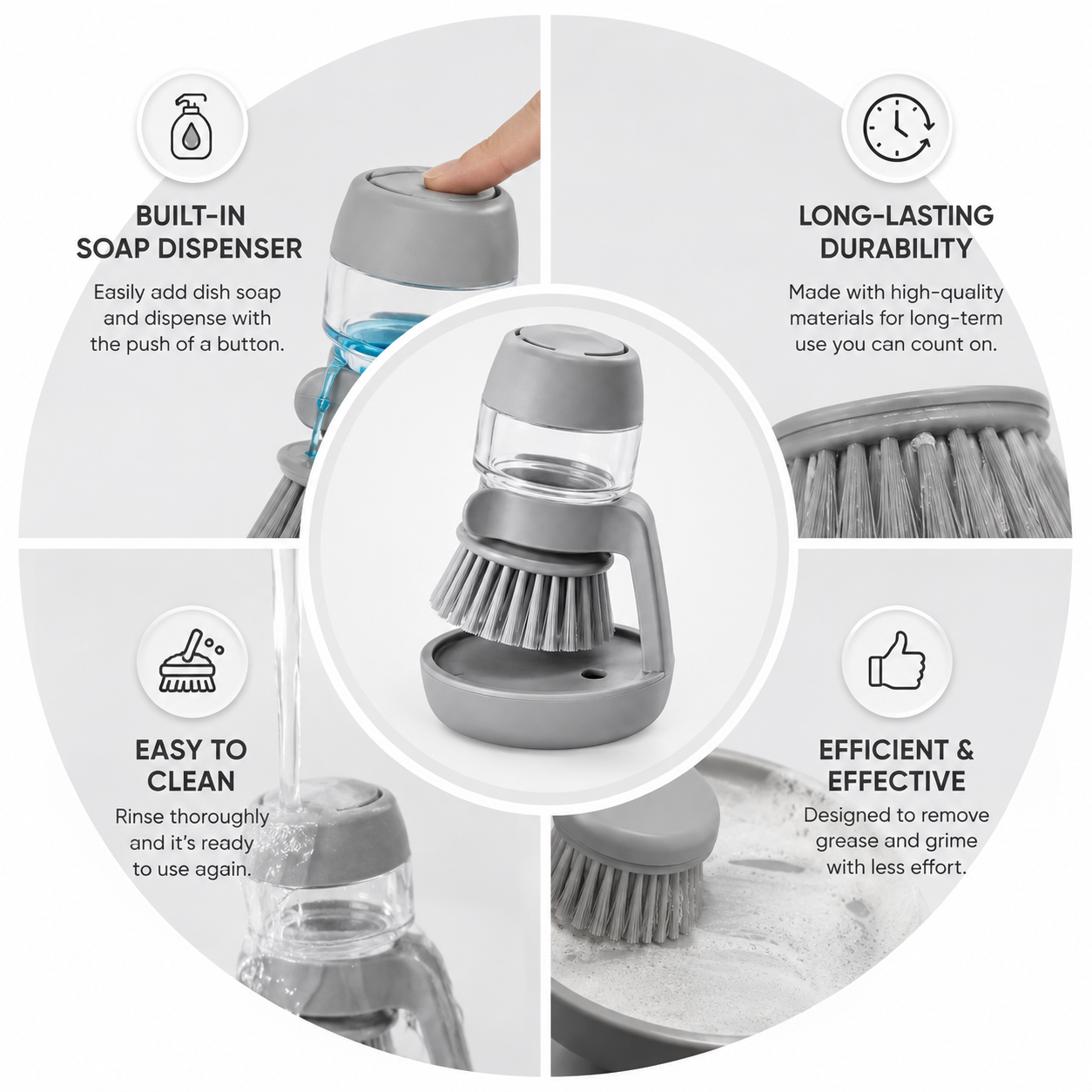 ScrubFlow — El cepillo que dispensa jabón mientras limpias.